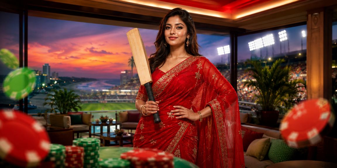 কক্সবাজারে ক্রিকেট বেটিং উপভোগ করছেন একজন বাংলাদেশি নারী