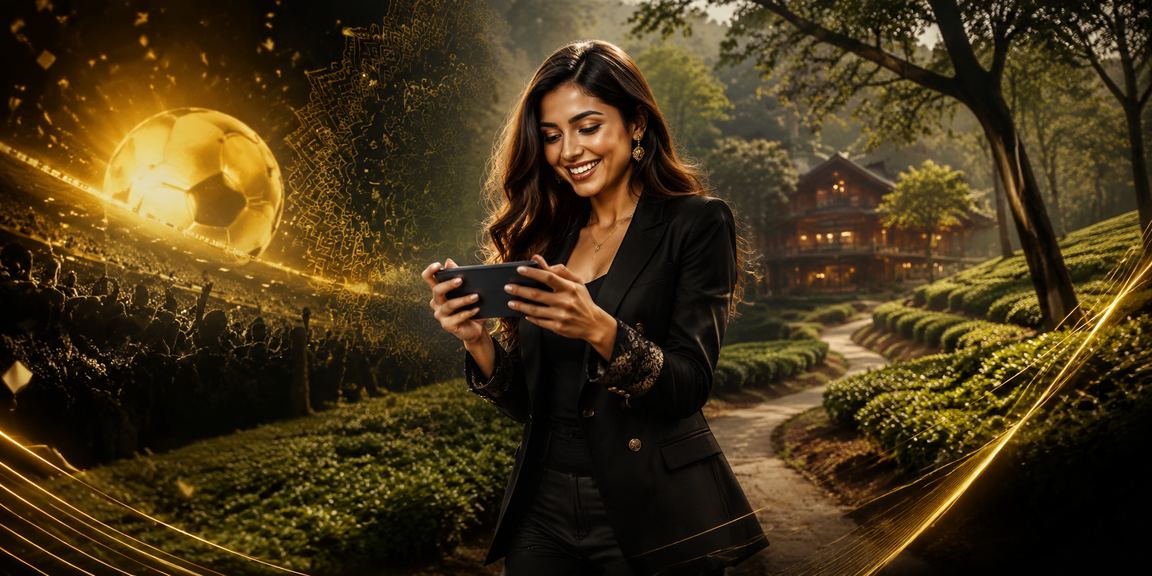 গাজীপুরে চা বাগানে মোবাইলে druto7 ক্যাসিনো অ্যাপ ব্যবহার